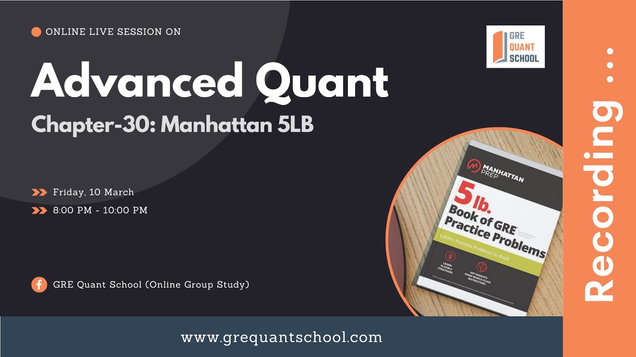 Advance Quant p1 - GRE Quant School